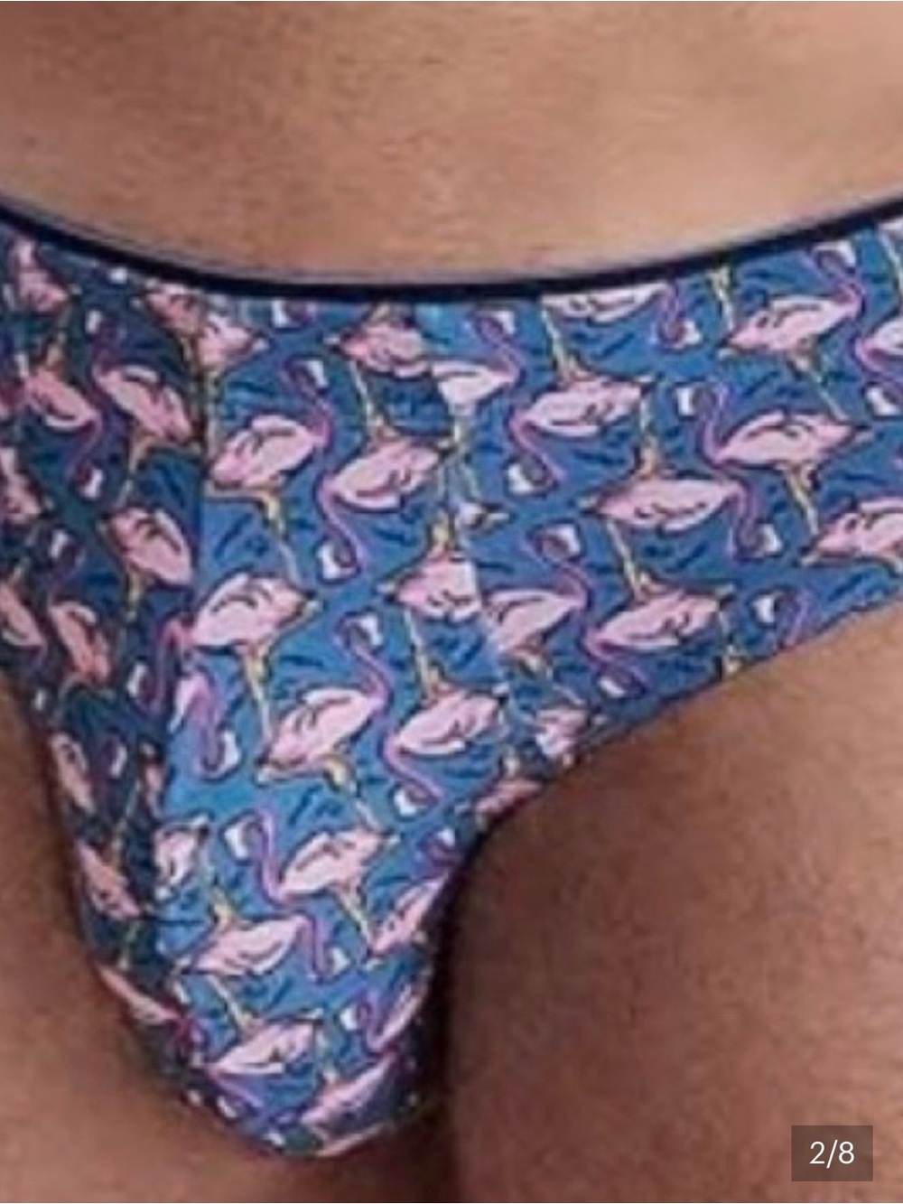 3-Pack Men’s  jockey true style bikini Briefs 🩲 & Pink Flamingo Print medium